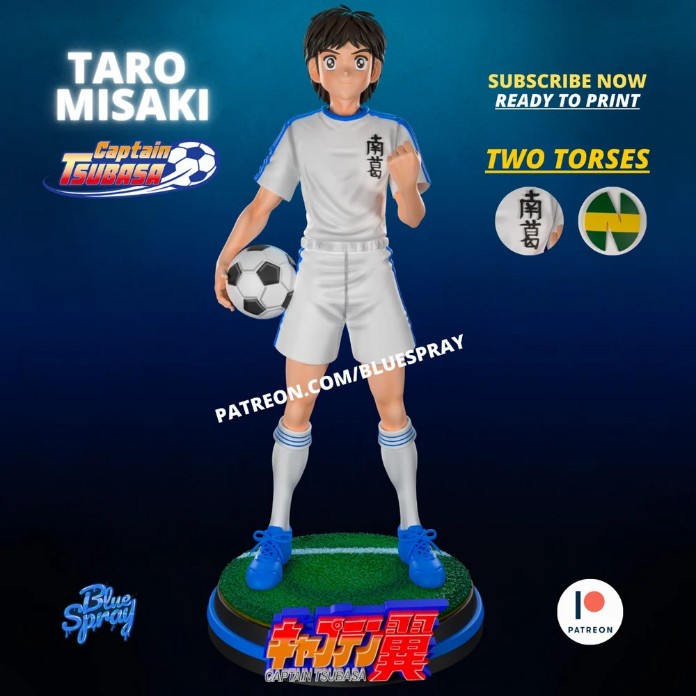 Taro Misaki — Captain Tsubasa 3D printable STL model