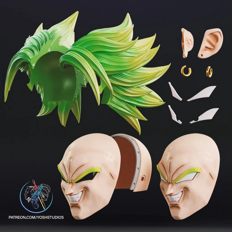Broly Mask — Dragon Ball 3D printable STL model