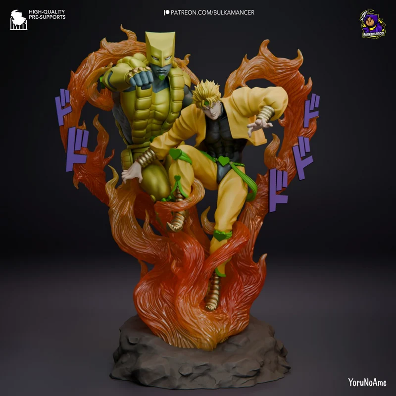 Dio Brando — JoJo's Bizarre Adventure STL render Dio Brando — JoJo's Bizarre Adventure 3D printable STL model