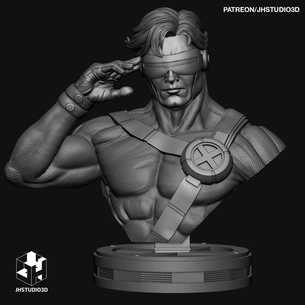 Cyclops Bust — Marvel 3D printable STL model