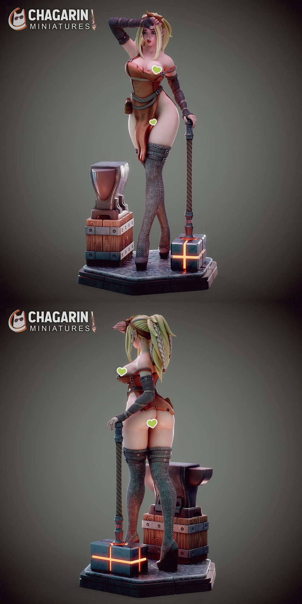 Hilda Lady Blacksmith 3D printable STL model