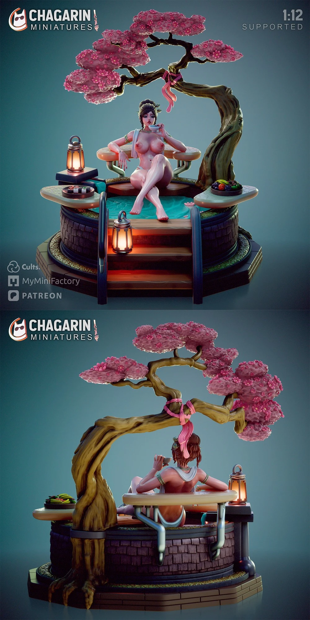 Hot Spring Lia STL render Hot Spring Lia 3D printable STL model