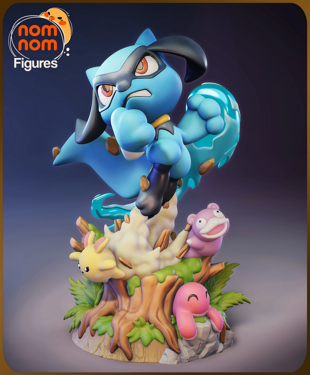 Riolu Chibi — Pokémon 3D printable STL model