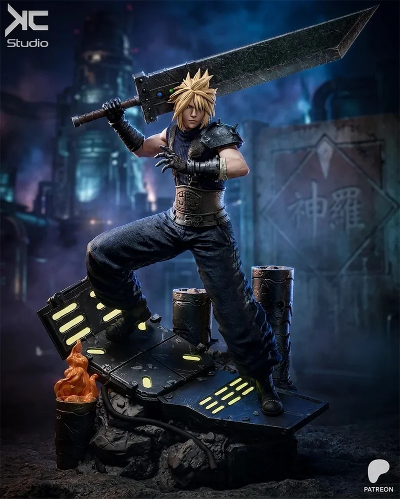 Cloud Strife — Final Fantasy VII 3D printable STL model