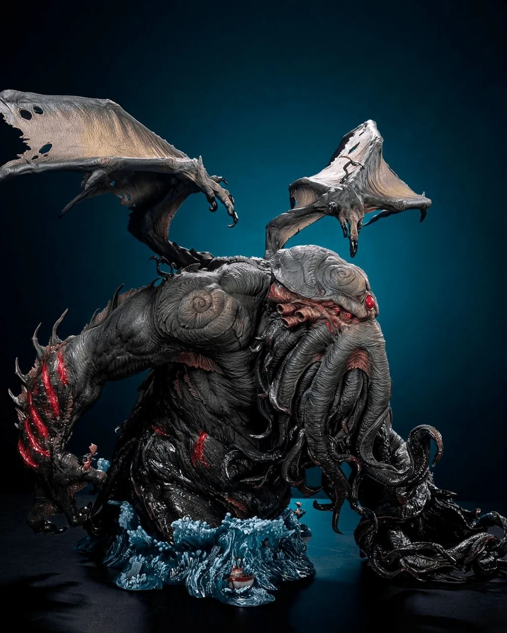 Cthulhu Statue STL render Cthulhu Statue 3D printable STL model
