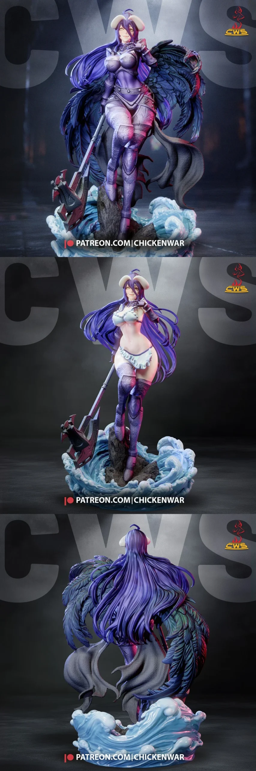 Albedo — Overlord STL render Albedo — Overlord 3D printable STL model