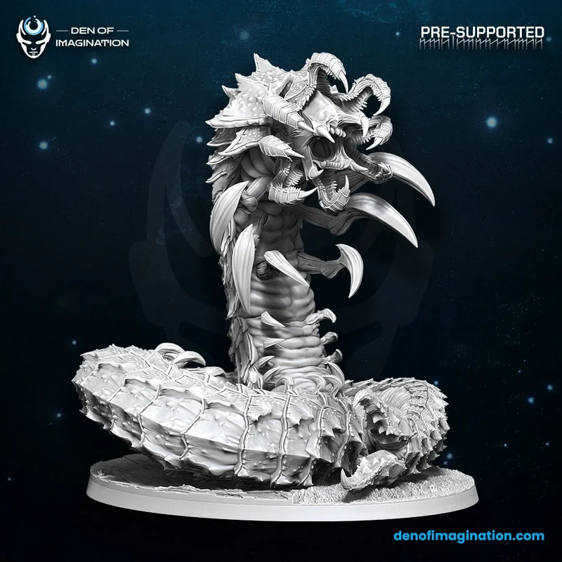 Devouring Serpent STL render Devouring Serpent 3D printable STL model