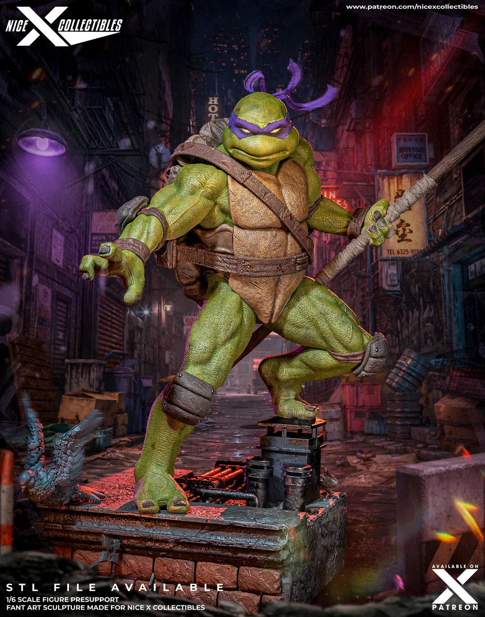 Donatello β Teenage Mutant Ninja Turtles STL render Donatello β Teenage Mutant Ninja Turtles 3D printable STL model
