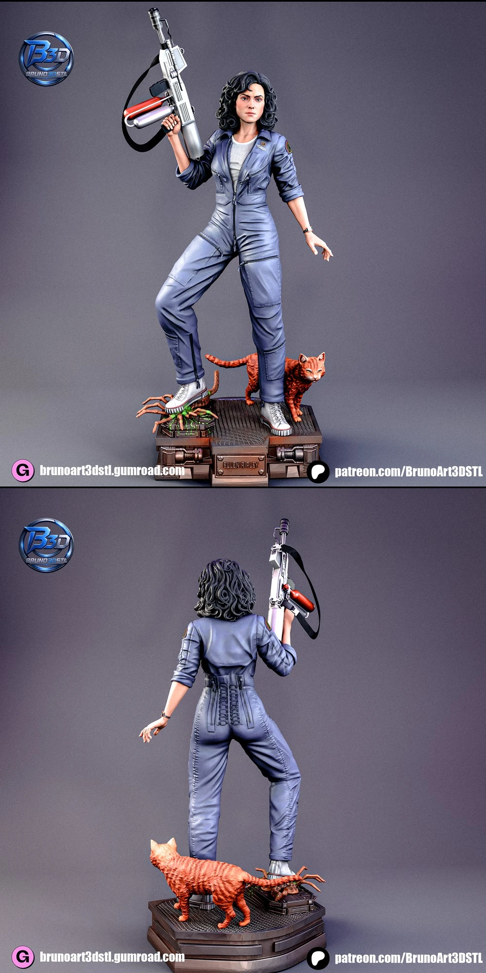 Ellen Louise Ripley β Alien STL render Ellen Louise Ripley β Alien 3D printable STL model