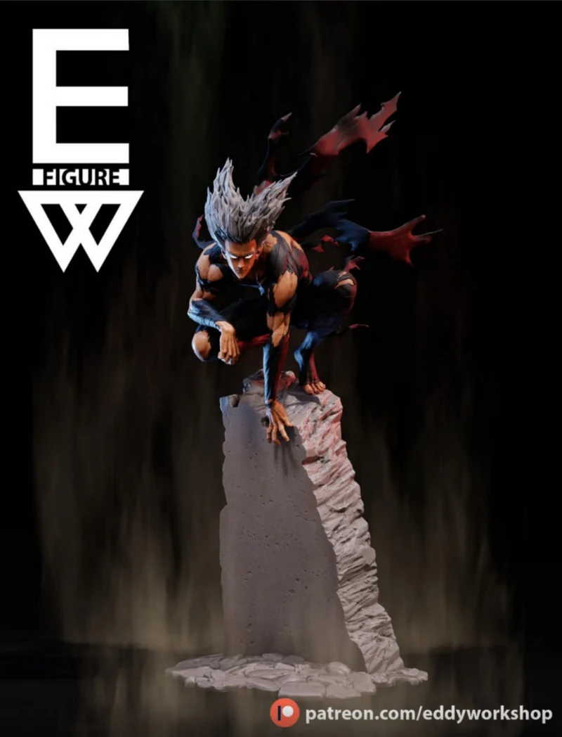 Garou — One-Punch Man 3D printable STL model
