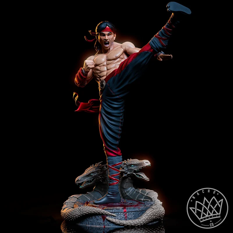 Liu Kang — Mortal Kombat STL render Liu Kang — Mortal Kombat 3D printable STL model