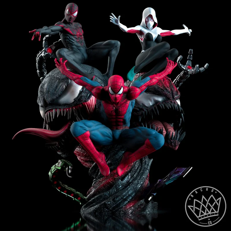 Spider-Verse Diorama — Spider-Verse STL render Spider-Verse Diorama — Spider-Verse 3D printable STL model