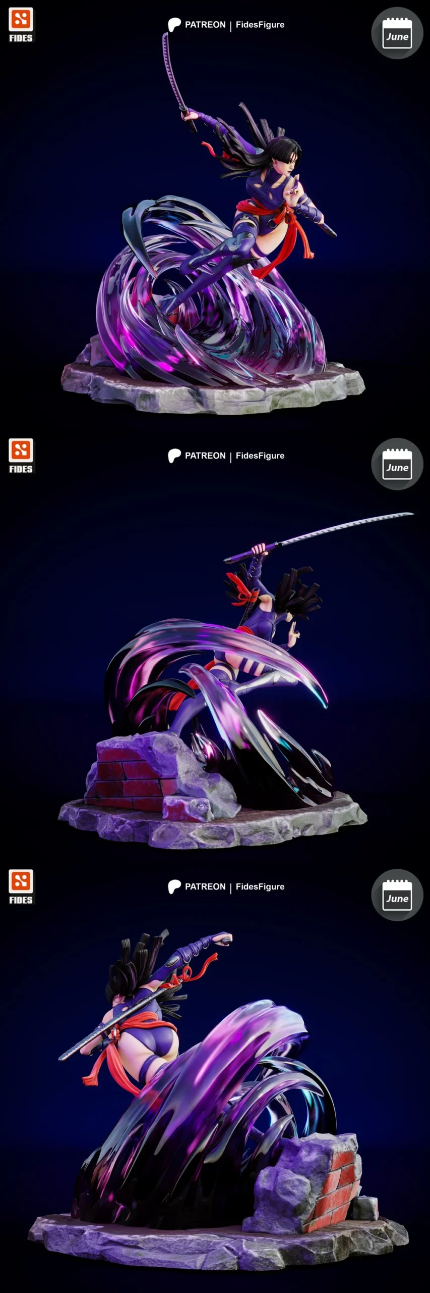 Psylocke — Marvel 3D printable STL model