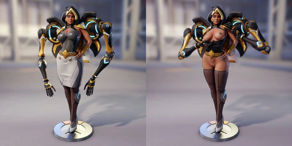 Domina — Overwatch STL render Domina — Overwatch 3D printable STL model