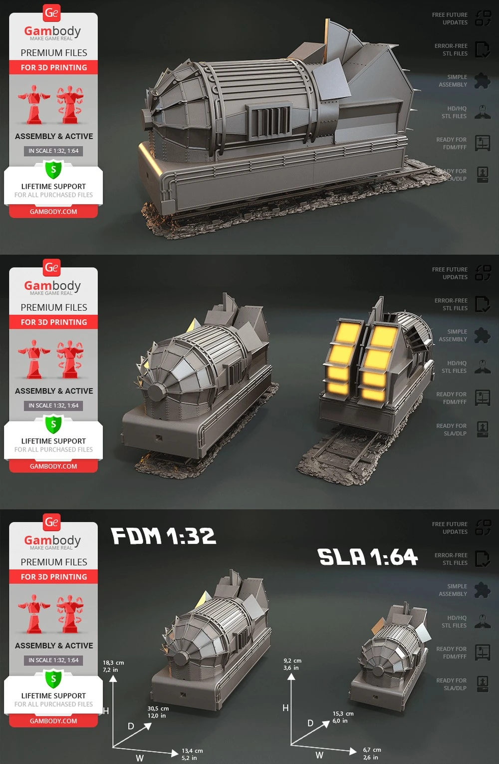 Jules Verne Train & Tender — Back to the Future 3D printable STL model