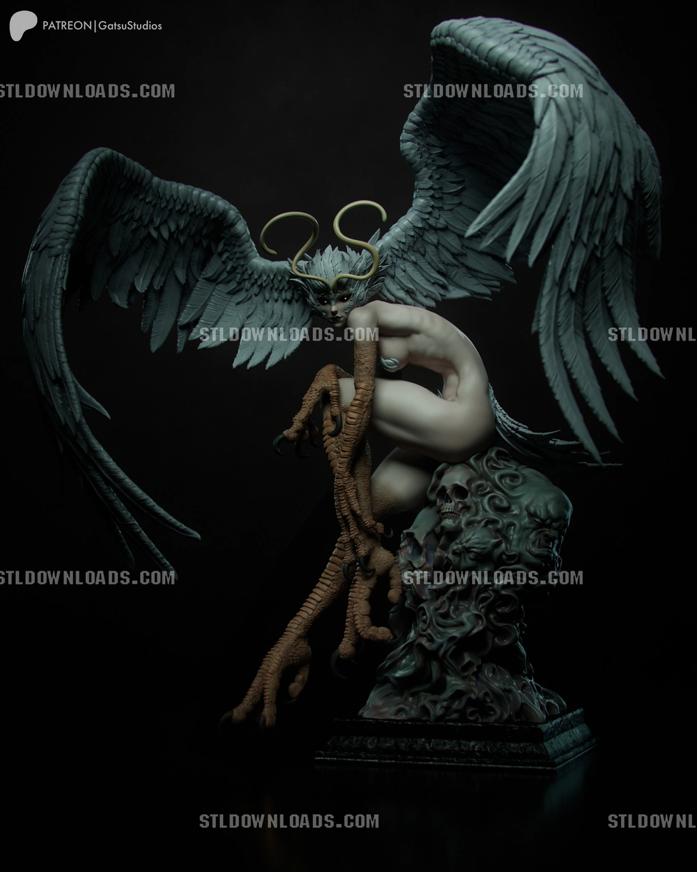 Sirene — Devilman STL render Sirene — Devilman 3D printable STL model