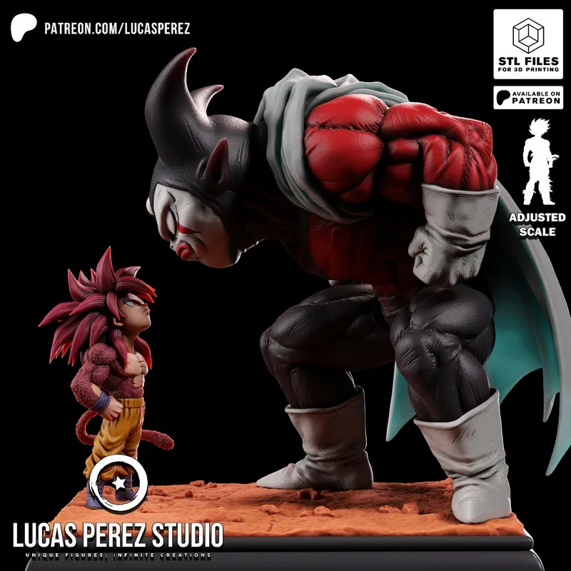 Goku Daima vs Gomah — Dragon Ball 3D printable STL model