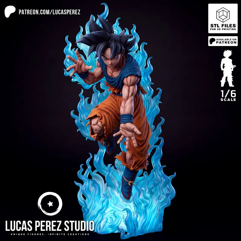 Goku Ultra Instinct — Dragon Ball 3D printable STL model