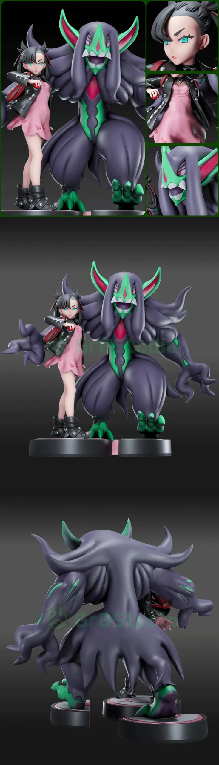 Marnie & Grimmsnarl — Pokémon 3D printable STL model