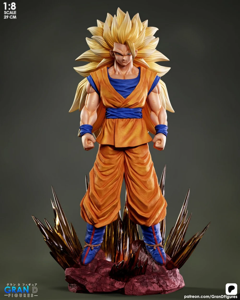Goku SSJ3 — Dragon Ball 3D printable STL model