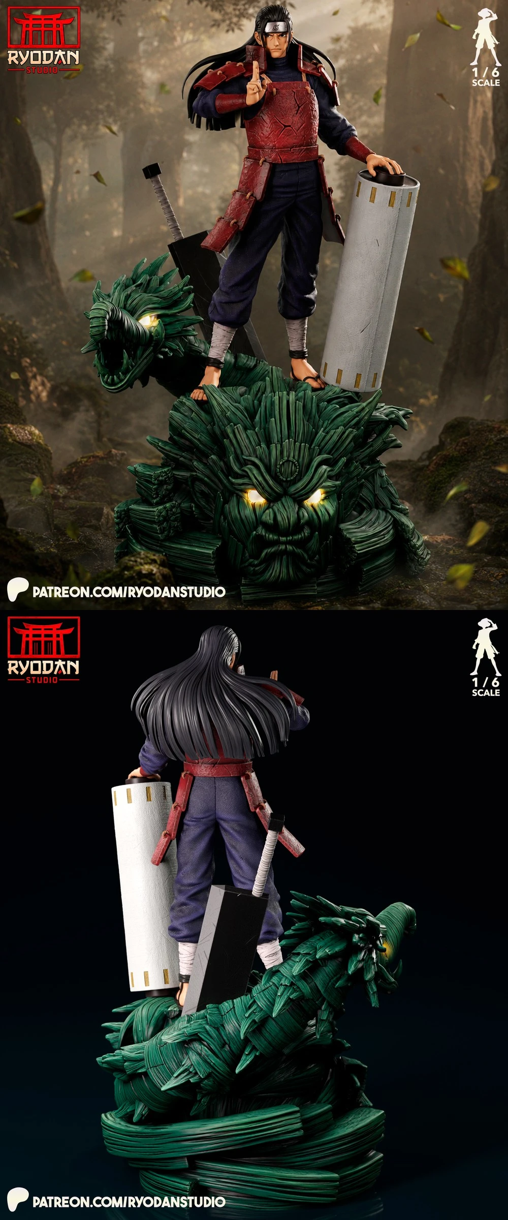 Hashirama Senju — Naruto STL render Hashirama Senju — Naruto 3D printable STL model