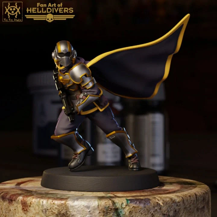 Helldiver Pose 02 — Helldivers 3D printable STL model