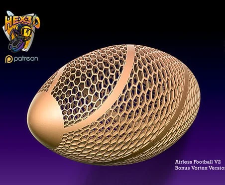 Airless Football 3D printable STL model