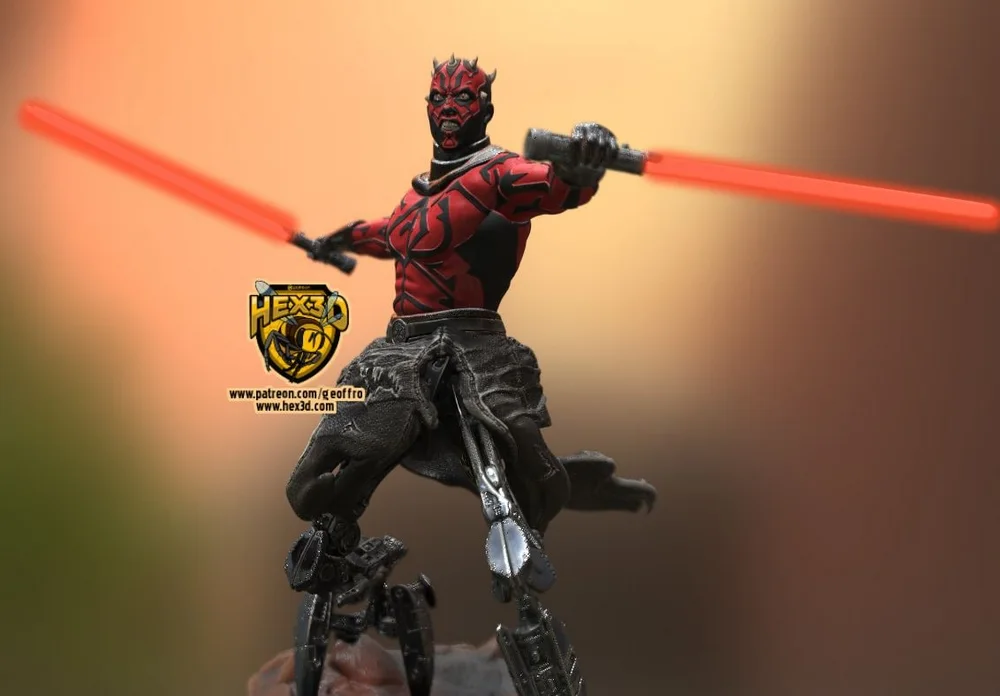 Darth Maul Diorama — Star Wars 3D printable STL model