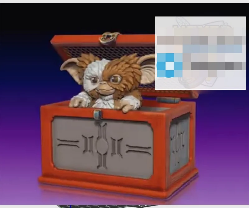 Gizmo Crate STL render Gizmo Crate 3D printable STL model