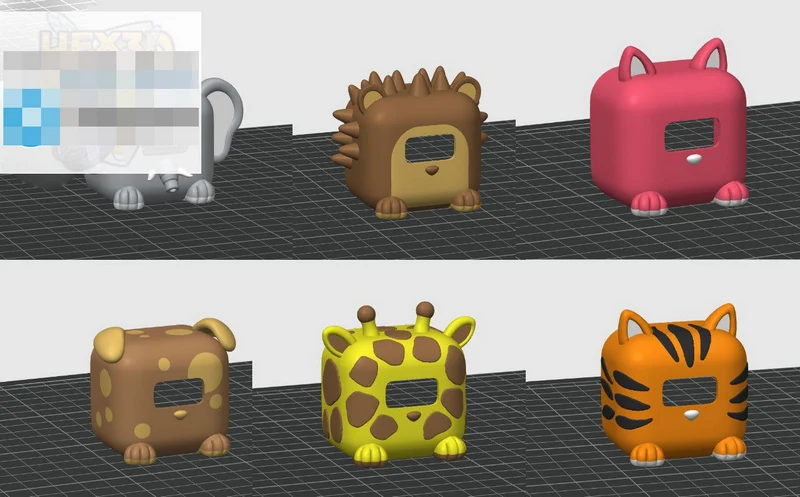 Glitchy Animal STL render Glitchy Animal 3D printable STL model