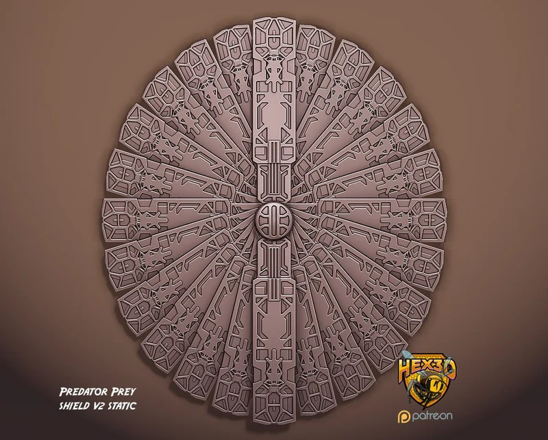 Predator Prey Shield — Predator STL render Predator Prey Shield — Predator 3D printable STL model