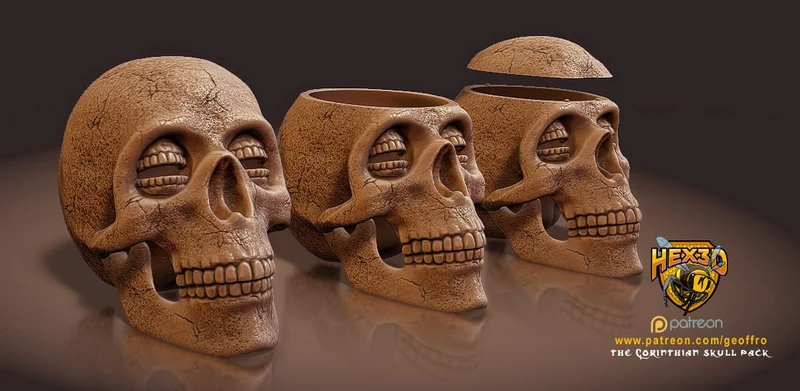 Corinthian Skull — The Sandman 3D printable STL model