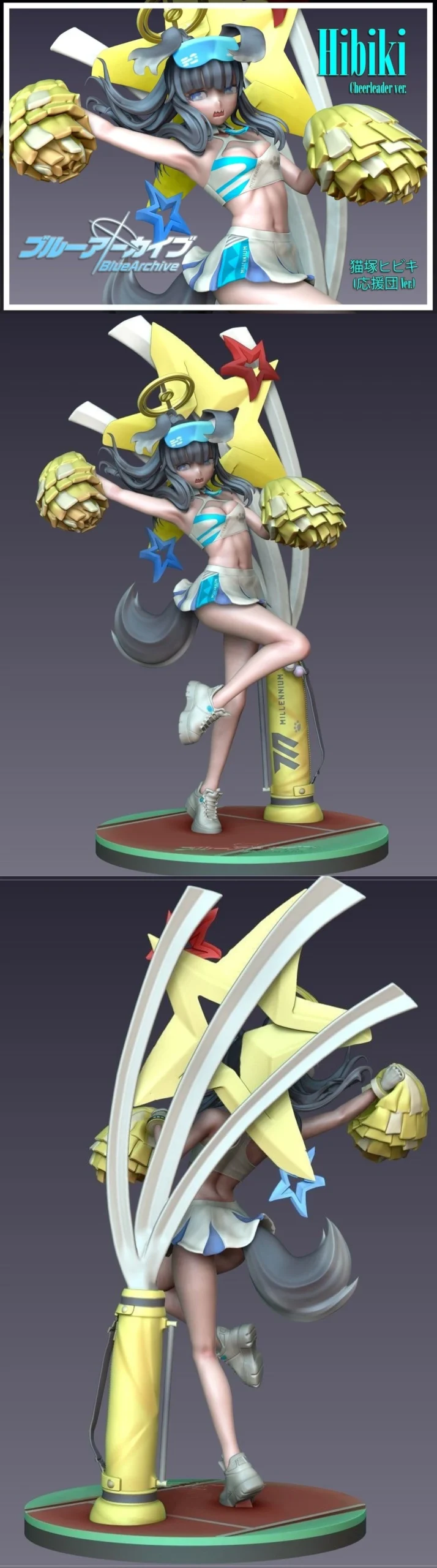 Hibiki Cheer — Blue Archive 3D printable STL model
