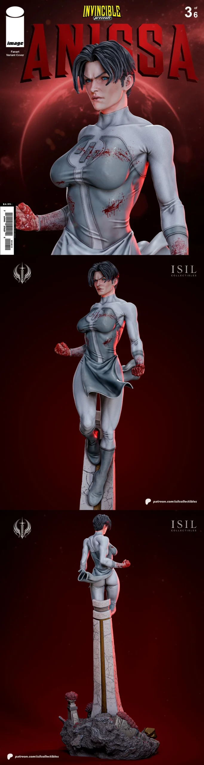 Anissa — Invincible STL render Anissa — Invincible 3D printable STL model
