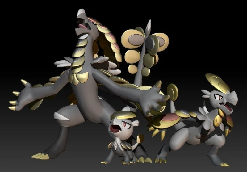 Jangmo-o Hakamo-o Kommo-o — Pokémon 3D printable STL model