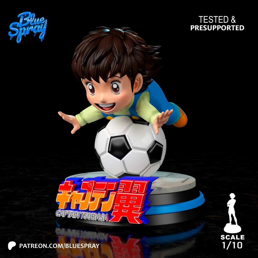 Kid Tsubasa — Captain Tsubasa STL render Kid Tsubasa — Captain Tsubasa 3D printable STL model