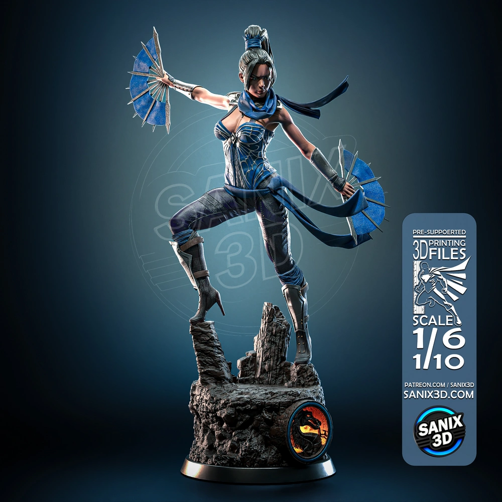 Kitana — Mortal Kombat 3D printable STL model