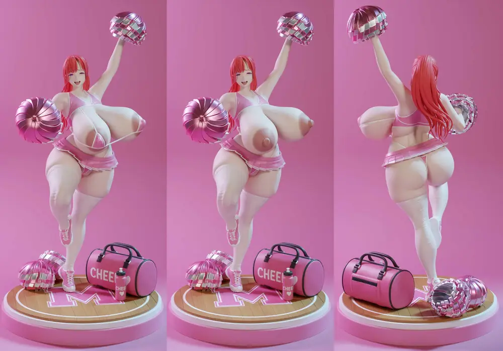 Momoka Cheerleader 3D printable STL model