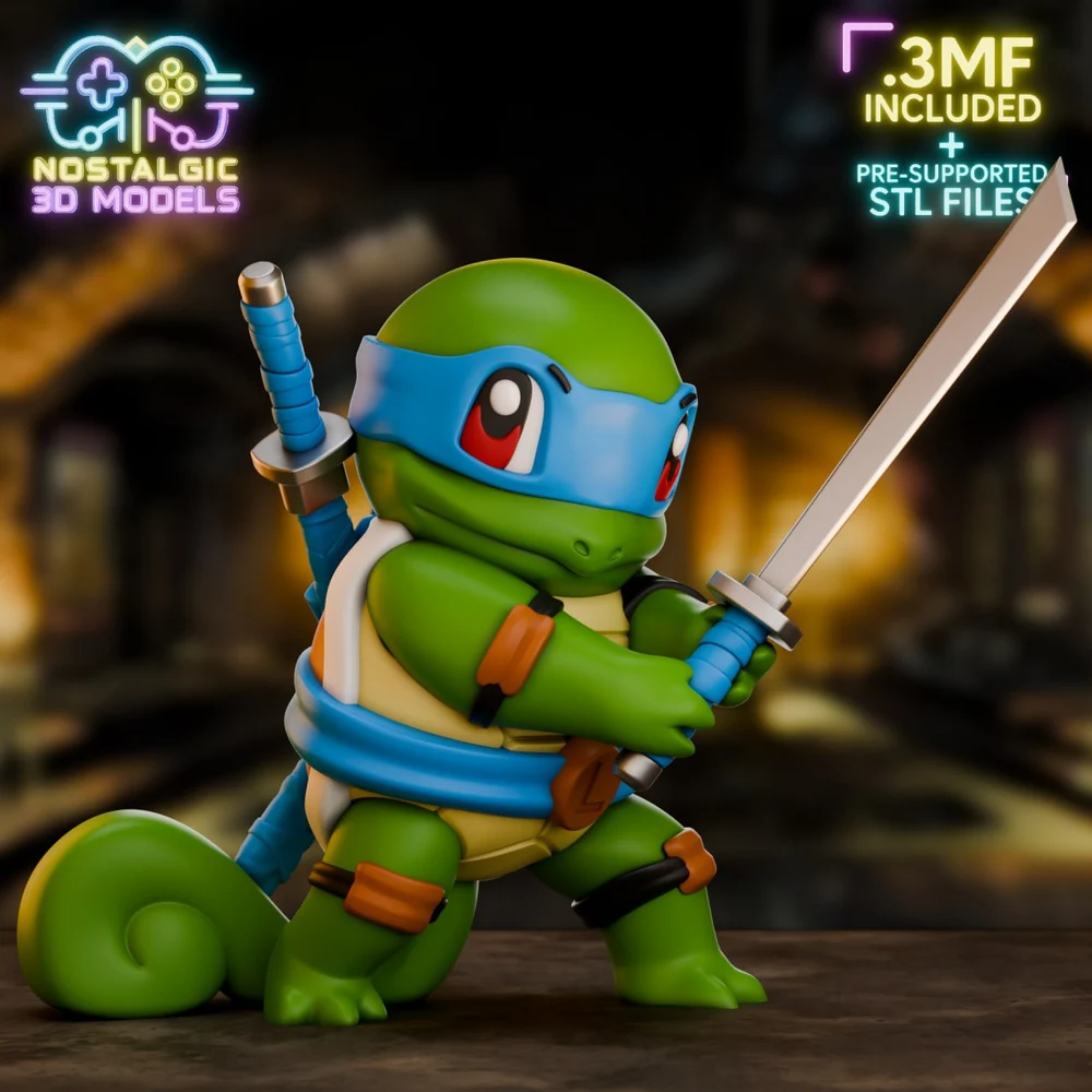 Leonardo — Teenage Mutant Ninja Turtles 3D printable STL model