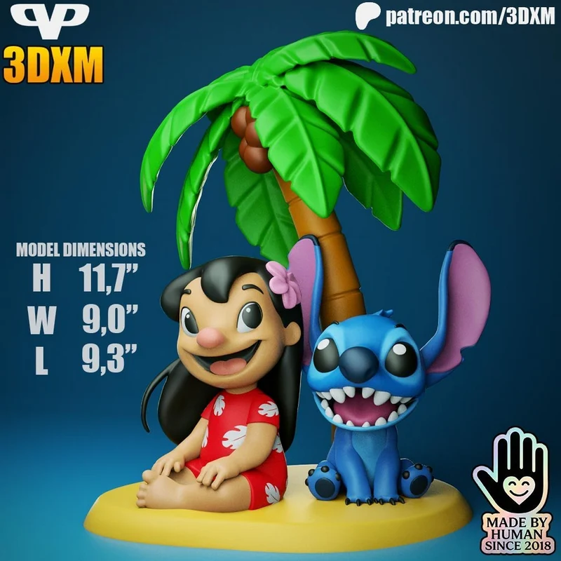 Lilo & Stitch — Lilo & Stitch 3D printable STL model