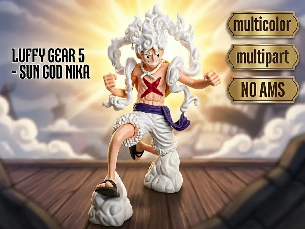 Luffy Gear 5 — One Piece 3D printable STL model