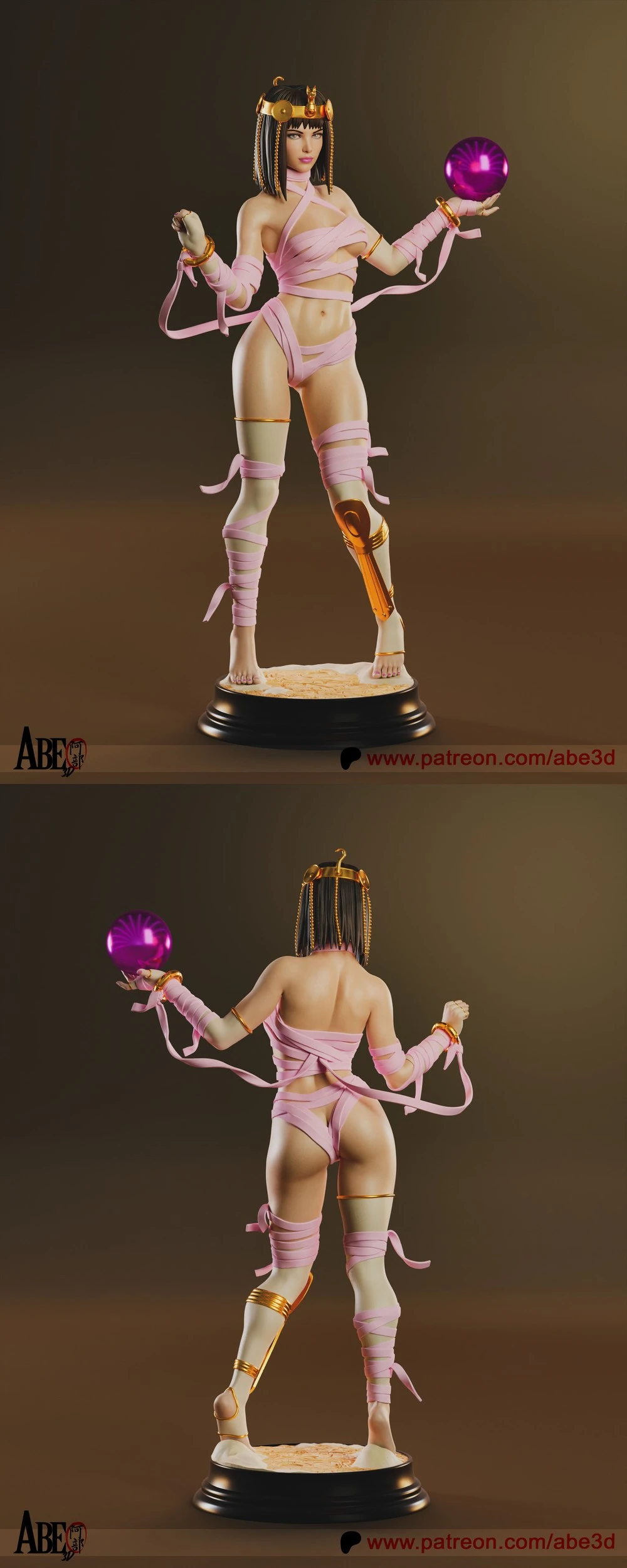Menat — Street Fighter STL render Menat — Street Fighter 3D printable STL model