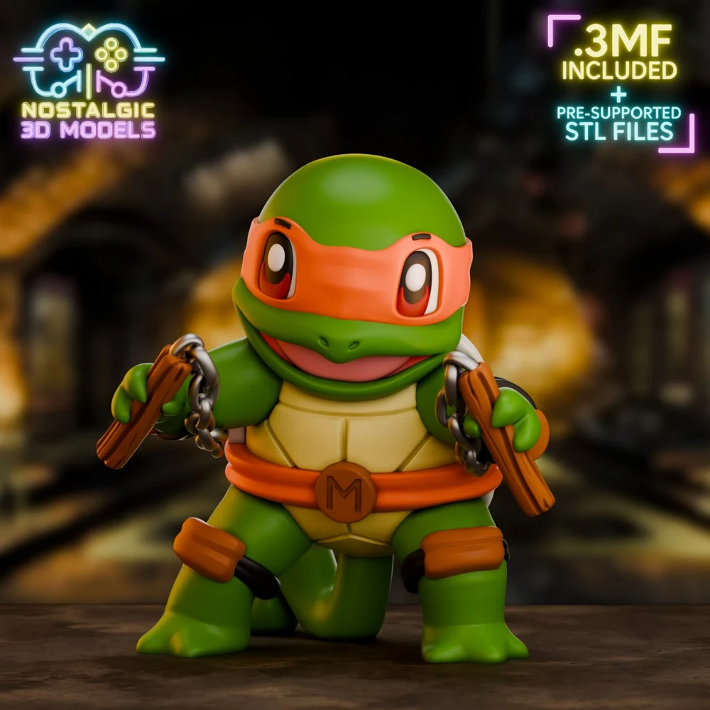 Michelangelo — Teenage Mutant Ninja Turtles 3D printable STL model