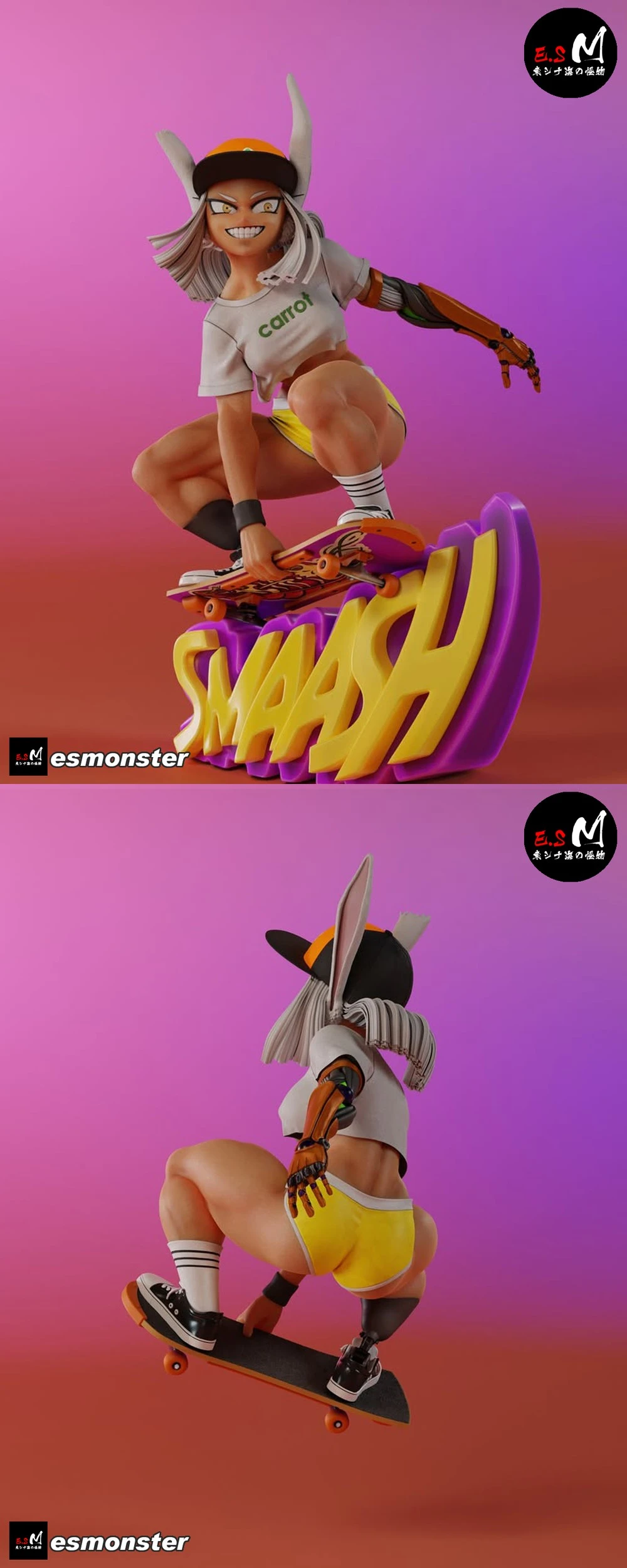 Mirko — My Hero Academia STL render Mirko — My Hero Academia 3D printable STL model