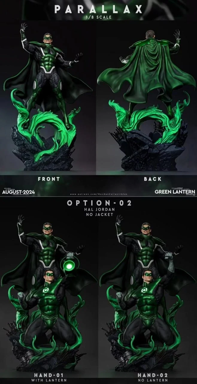 Green Lantern & Parallax — DC Comics 3D printable STL model