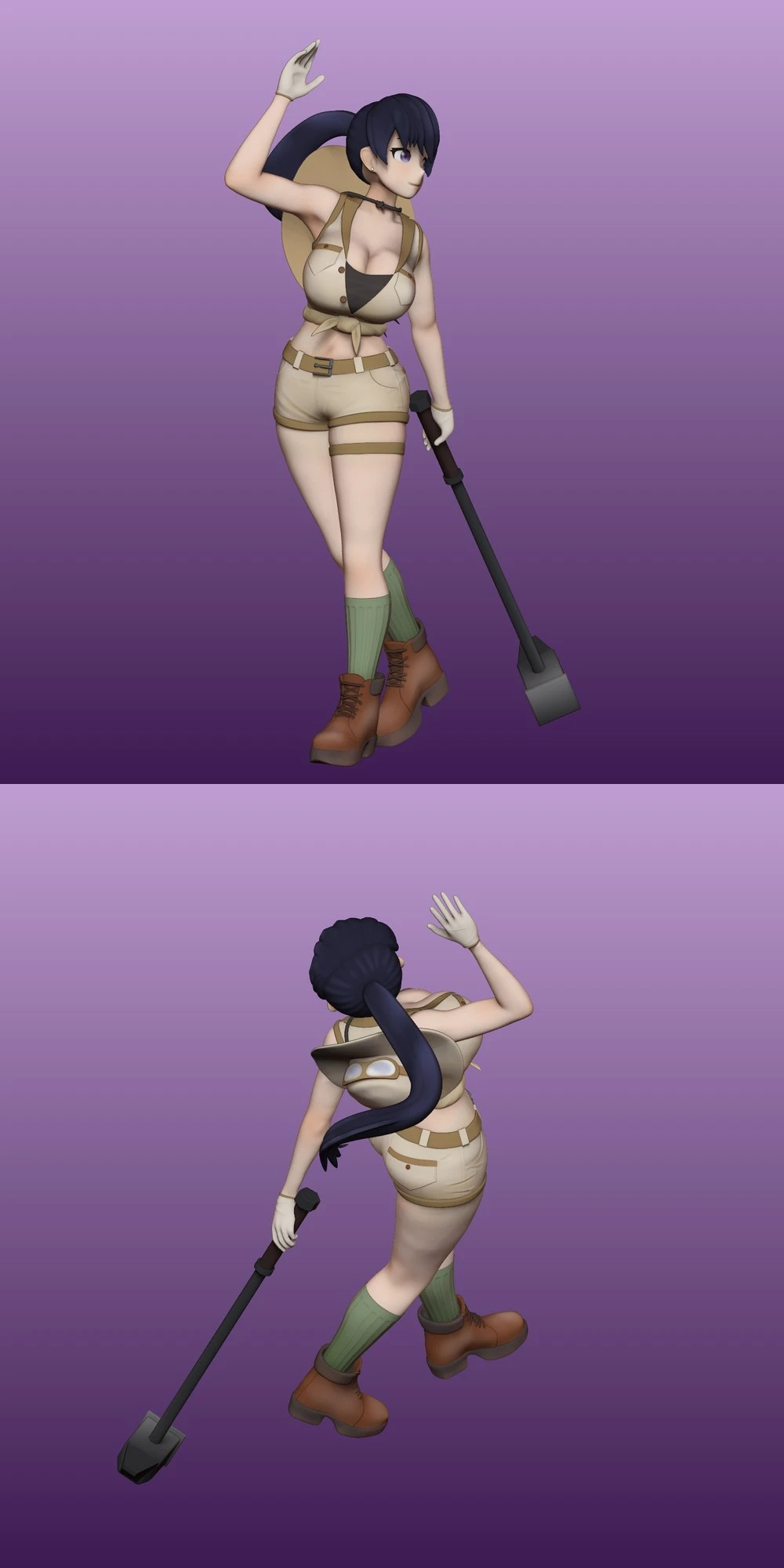 Nagi — Ruri Rocks STL render Nagi — Ruri Rocks 3D printable STL model