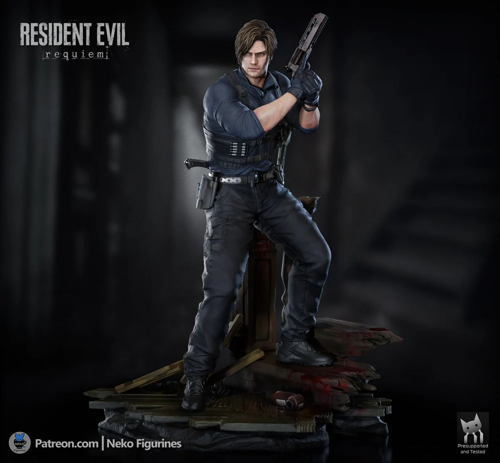 Leon Kennedy — Resident Evil Requiem 3D printable STL model