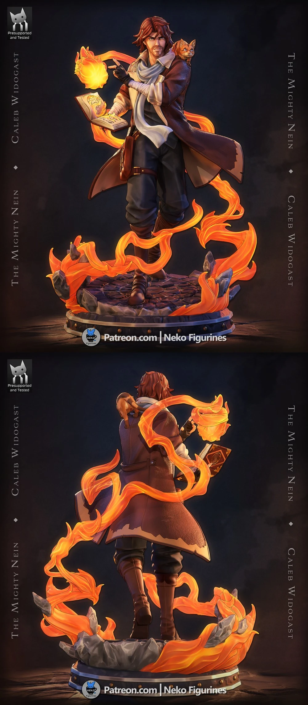 Caleb Widogast — Critical Role STL render Caleb Widogast — Critical Role 3D printable STL model