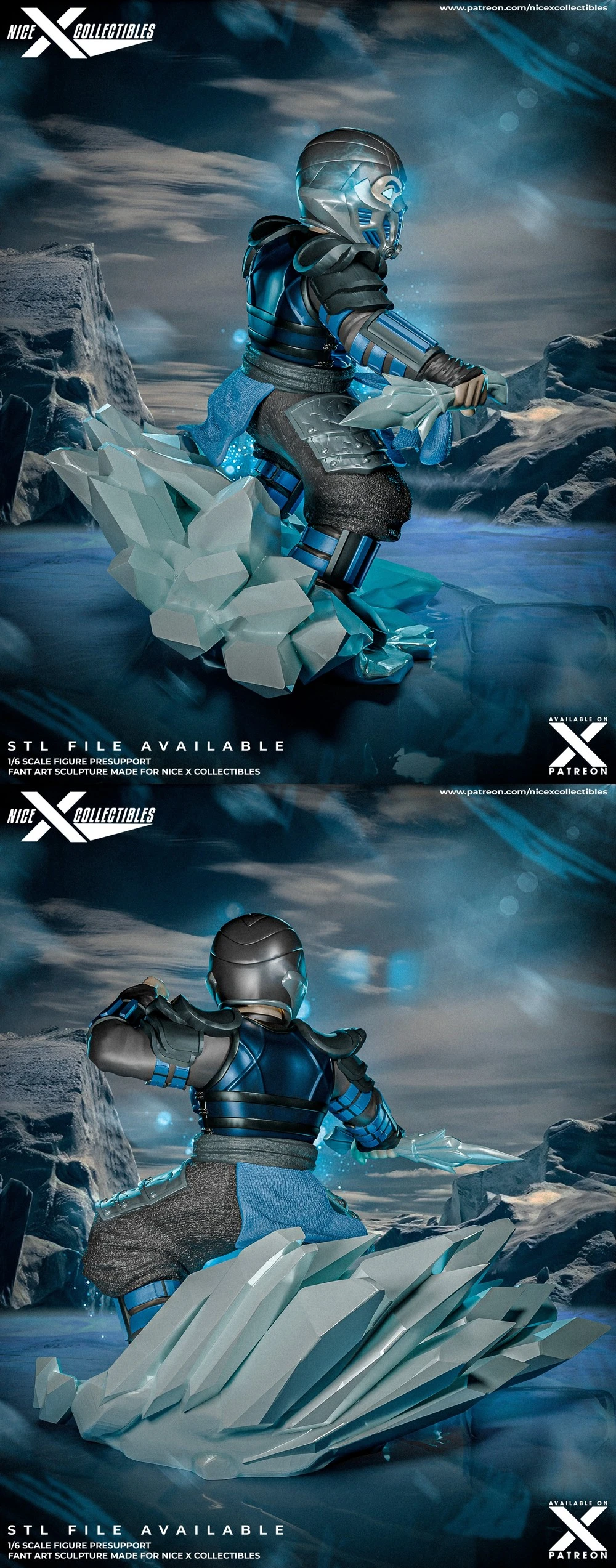 Sub-Zero Chibi — Mortal Kombat 3D printable STL model