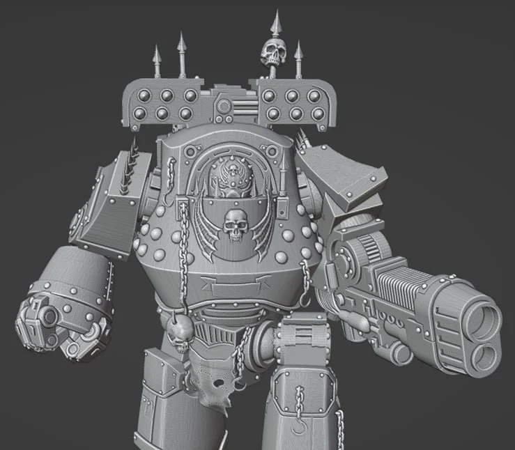 Night Lords Contemptor Dreadnought Upgrade Kit — Warhammer 40,000 3D printable STL model